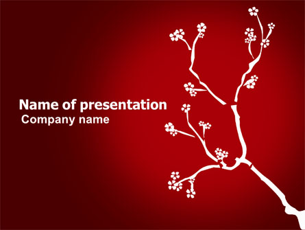 Flower Ornament Presentation Template, Master Slide