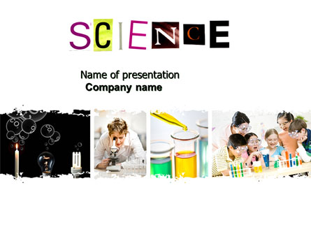 Science in School Presentation Template, Master Slide