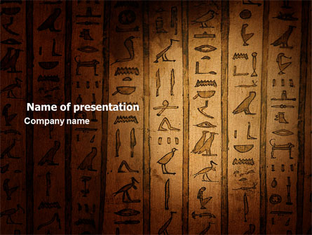 Egyptian Hieroglyphs Presentation Template, Master Slide
