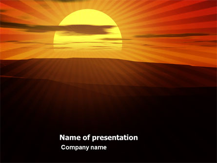 Sunset Presentation Template, Master Slide
