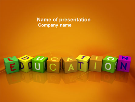 Visual Education Presentation Template, Master Slide