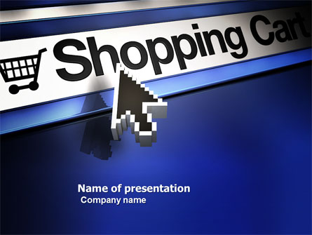 e-Shopping Cart Presentation Template, Master Slide