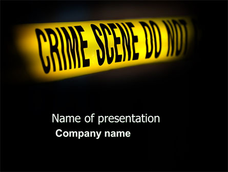 Crime Scene Presentation Template, Master Slide
