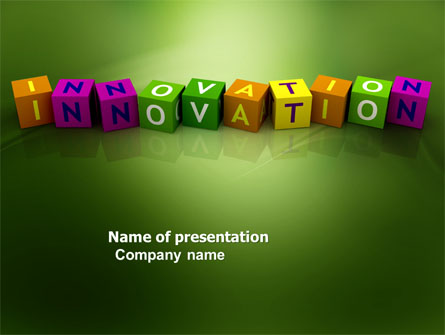 Innovation Cubes Presentation Template, Master Slide