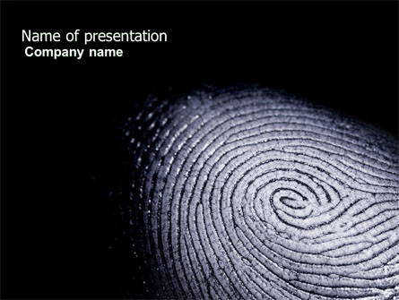 Fingerprint Presentation Template, Master Slide