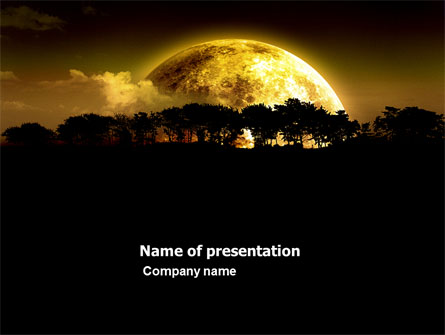 Yellow Moon Presentation Template, Master Slide