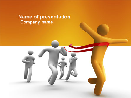 Victory In The Race Presentation Template, Master Slide