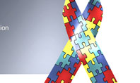 Autism Awareness Ribbon Presentation Template
