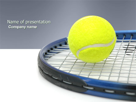 Tennis Ball Presentation Template, Master Slide