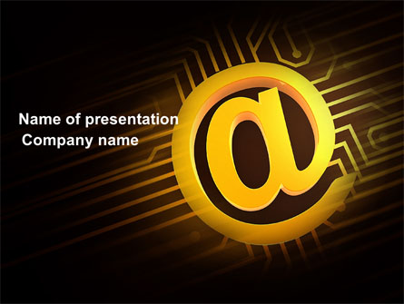 Electronic Connection Presentation Template, Master Slide