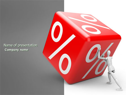 Rising Percent Presentation Template, Master Slide