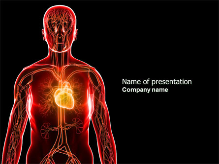 Blood Vascular System Presentation Template, Master Slide