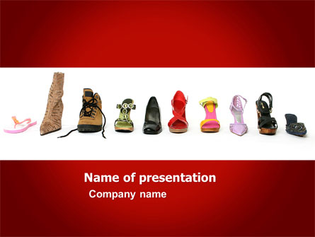 Lady's Shoes Presentation Template, Master Slide