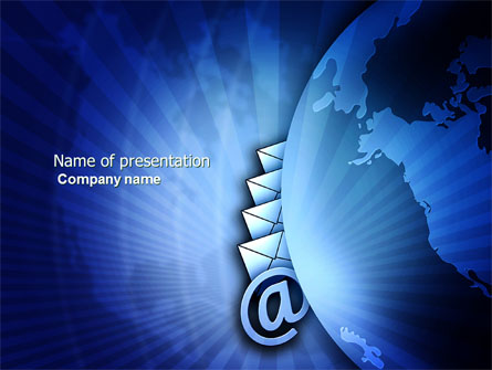 Email Service Presentation Template, Master Slide