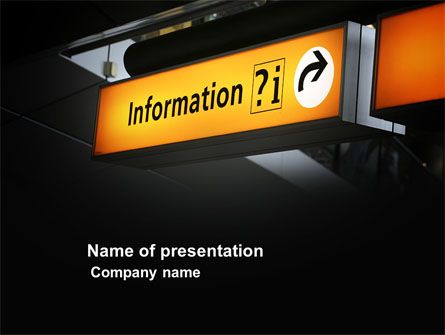 Information Bureau Presentation Template, Master Slide