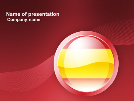 Flag of Spain Presentation Template, Master Slide
