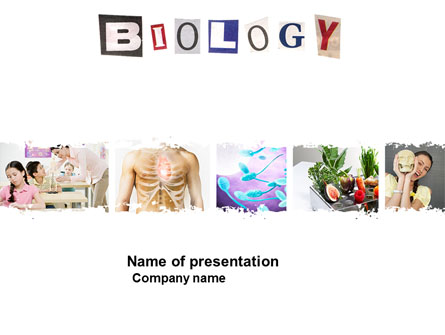 Biology Class Presentation Template, Master Slide