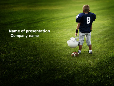 American Football in School Presentation Template, Master Slide