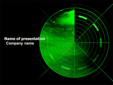 Radar Presentation Template, Master Slide