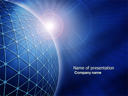 Blue Sphere Presentation Template, Master Slide