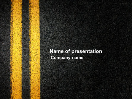 Road Marking Presentation Template, Master Slide
