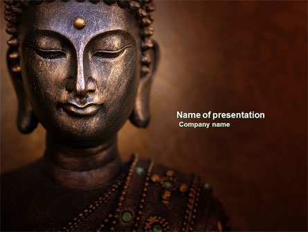 Buddha In Meditation Presentation Template, Master Slide