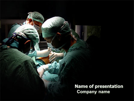 Major Surgery Presentation Template, Master Slide