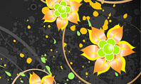 Yellow Flowers Pattern Presentation Template