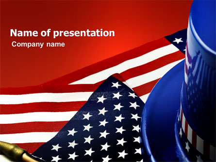Symbols Of USA Elections Presentation Template, Master Slide