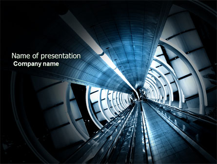 Airport Staircase Presentation Template, Master Slide