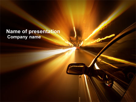 Need for Speed Presentation Template, Master Slide