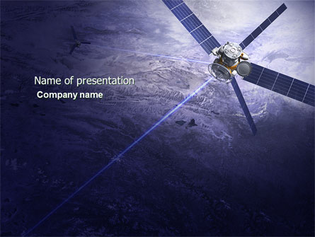 Communication Satellite Presentation Template, Master Slide