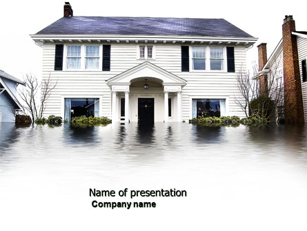 Flood Presentation Template, Master Slide