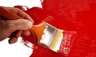 Red Paint Presentation Template