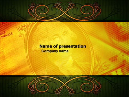 Dollar In Yellow Presentation Template, Master Slide