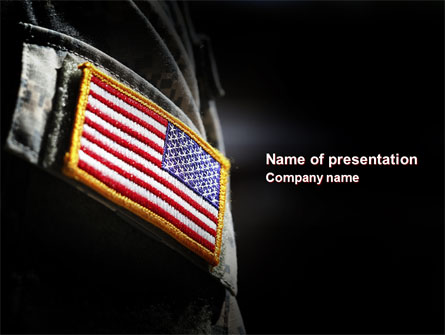 American Armed Forces Presentation Template, Master Slide