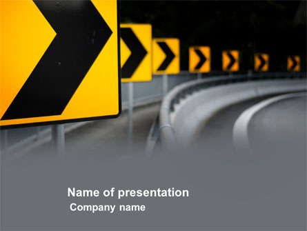 Road Reflector Presentation Template, Master Slide