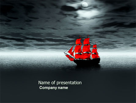 Scarlet Sails Presentation Template, Master Slide