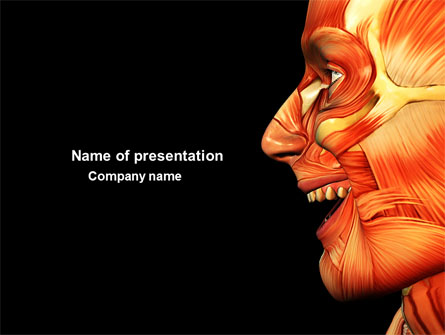 Facial Muscles Presentation Template, Master Slide