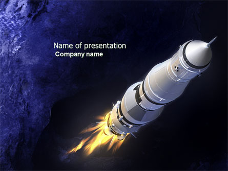 Space Ship Presentation Template, Master Slide