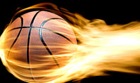 Flaming Basketball Presentation Template