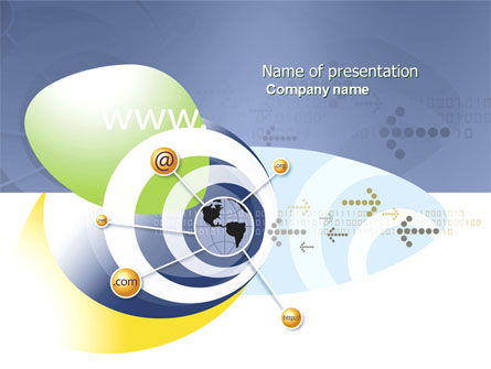 Communication Network Presentation Template, Master Slide