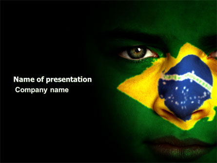 Face Of Brazil Presentation Template, Master Slide
