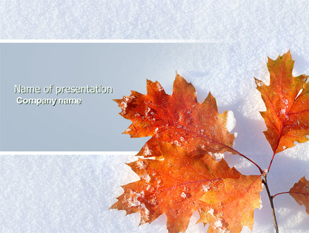 Late Autumn Presentation Template, Master Slide