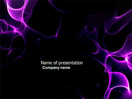 Purple Flames Presentation Template, Master Slide