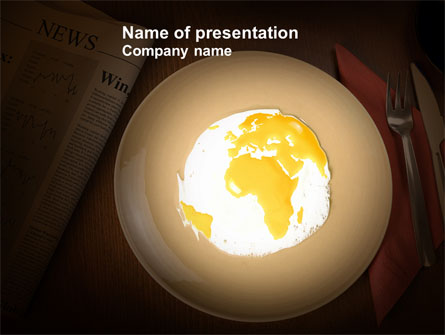 Part of the World Free Presentation Template, Master Slide