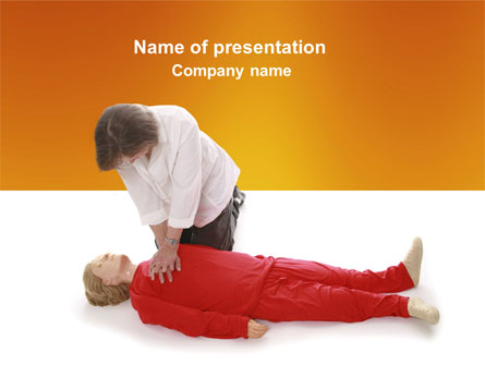 Cardiac Massage Presentation Template, Master Slide