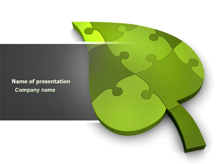 Green Ideas Presentation Template, Master Slide