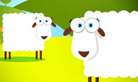 Sheep In Primitive Picture Presentation Template