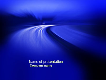 Blue Twilight Movement Presentation Template, Master Slide
